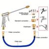 1 шт., Водяной пистолет высокого давления и насадка для садового шланга, Алюминиевый распылитель с латунной насадкой для мойки автомобиля, Превосходная чистящая сила