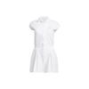 Go-To Romper Solid Color Logo Embroidered Short Sleeve Jumpsuit Women Jumpsuit White IP8665