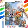 Набор для масляной живописи painting art Zootopia украшение для стены спальни ручная работа DIY подарок