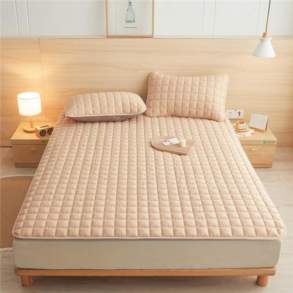 Waterproof Mattress Pad Anti-mite Non-Slip Bedspread Fold Tatami Bedroom Hotel Sleeping Mattress Cotton Bedspread Bedding Mat (No Pillowcase)