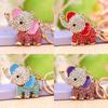 Exquisite Thai Elephant Keychain With Sparkling Rhinestones For Chic Fashion Accessories