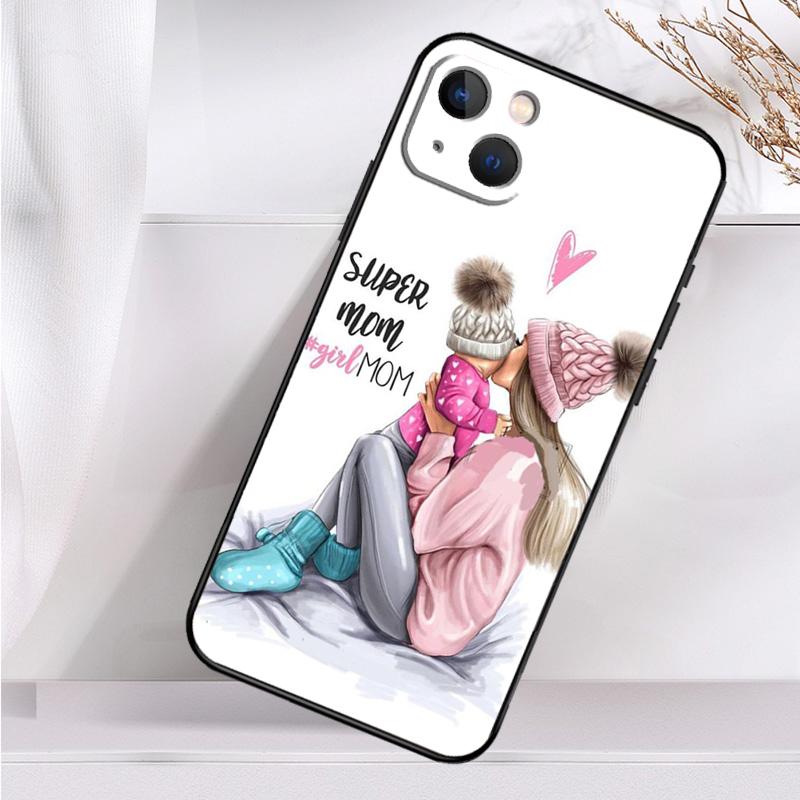 Модный чехол для телефона Super Mom для iPhone 14 13 12 11 16 15 Pro Max Plus Mini 7 8 X XR XS Max мягкий чехол