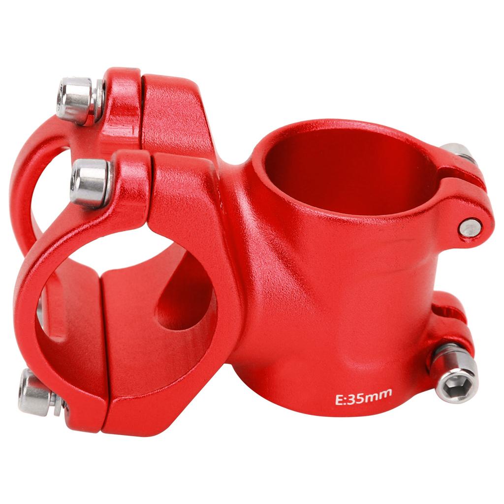 LUNJE 31.8x35mm Bike Handlebar Short Stem Riser Aluminum Alloy Hollow Stem