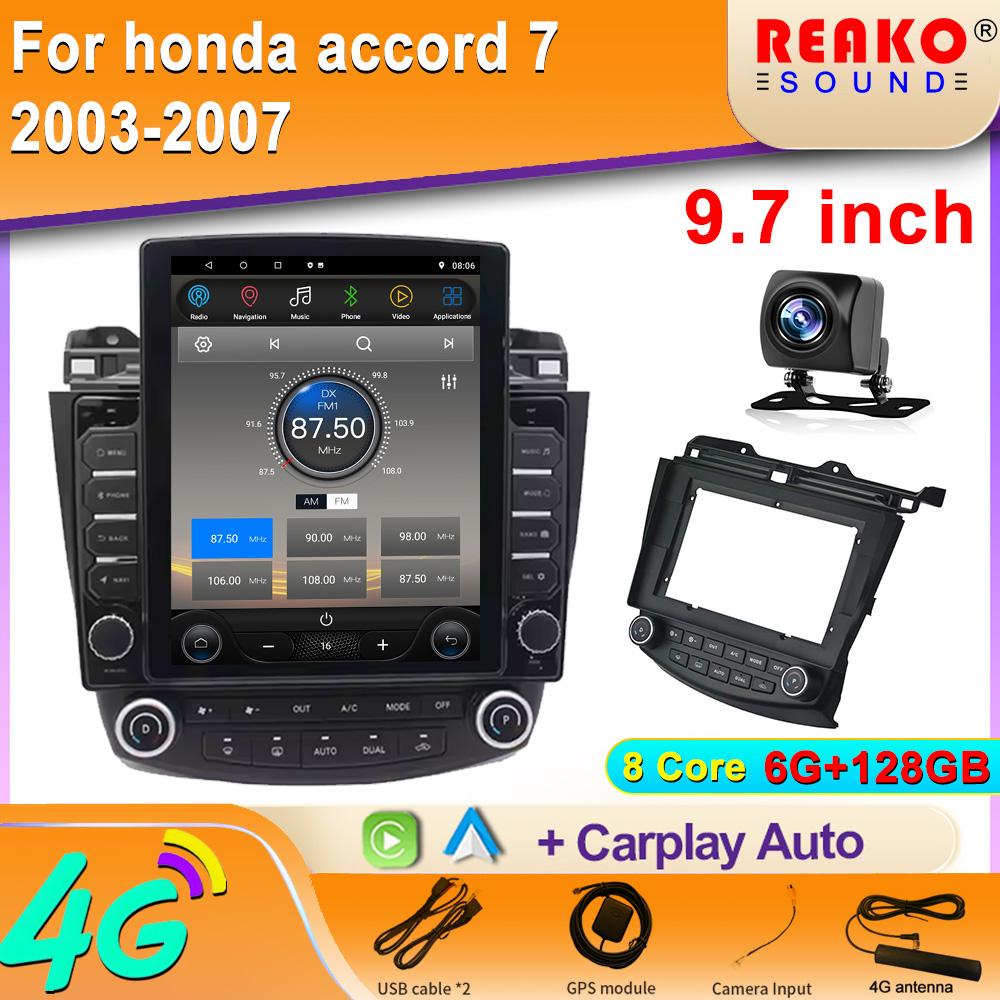 Android IPS DSP автомобильный DVD-плеер для honda accord 7 2003-2007 автомобильный android стерео WIFI GPS радио SWC