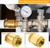 2pcs Brass Spring Check Valve 1/2 3/4 1 Inch NPT Female Thread Non Return One Way Horizontal Vertical In-Line Water Check Valve