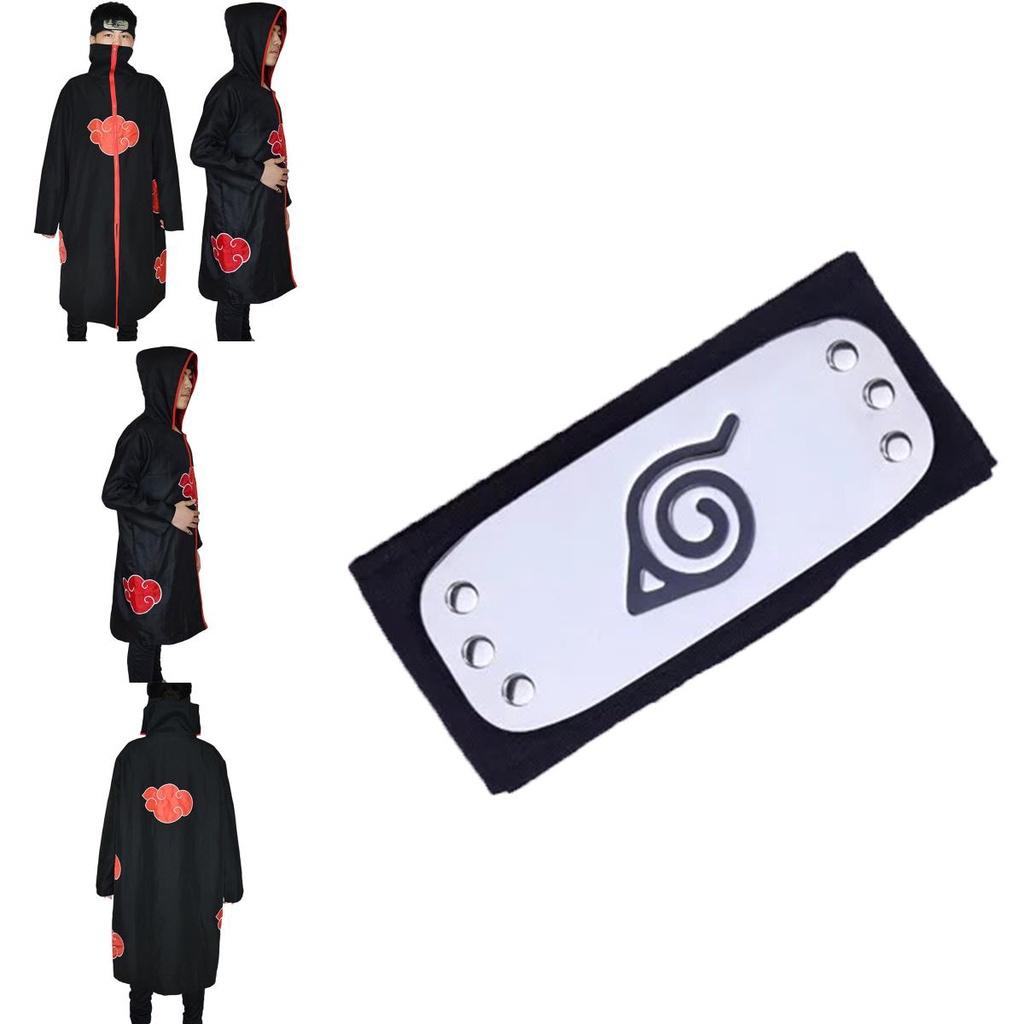 Костюм Косплей Наруто Акацуки Учиха Итачи Халат Накидка Плащ Мягкий Материал Ткань