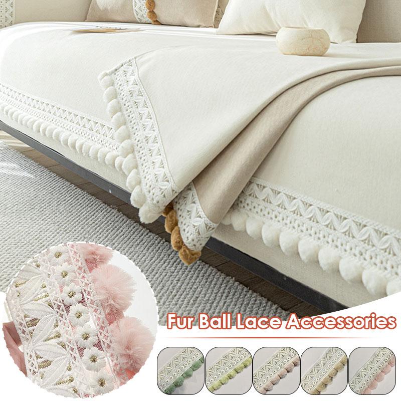 2/4/6 метров помпон шар кисточка бахрома кружево отделка лента аппликация ткань отделка окантовка занавеска диван декор своими руками обивка