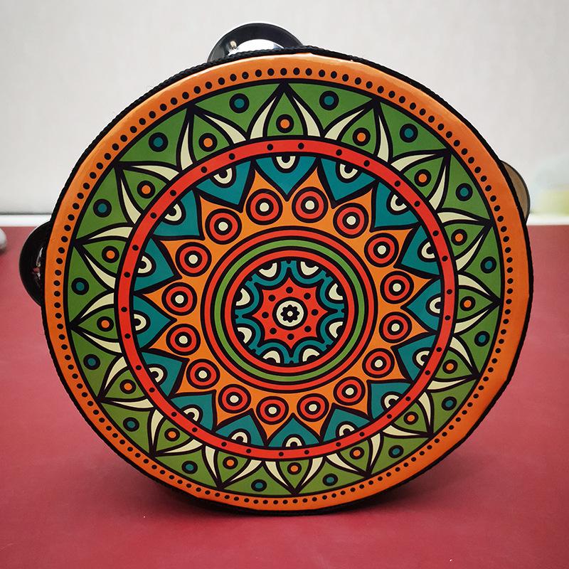 6-дюймовый тамбурин в дуньхуанском стиле: Древний Перформанс Ручной Барабан и Инструмент Орфа