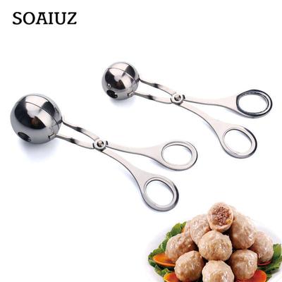 Щипцы для мясных шариков из нержавеющей стали, кухонный инструмент для приготовления фрикаделек