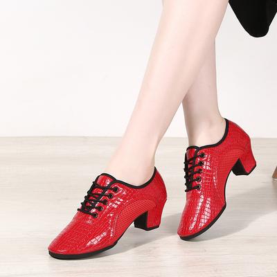 Новая обувь для сквер-данса весна и лето обувь для бальных танцев женская с мягкой подошвой для практики этнических танцев для танца тела танцевальная обувь латина 2025