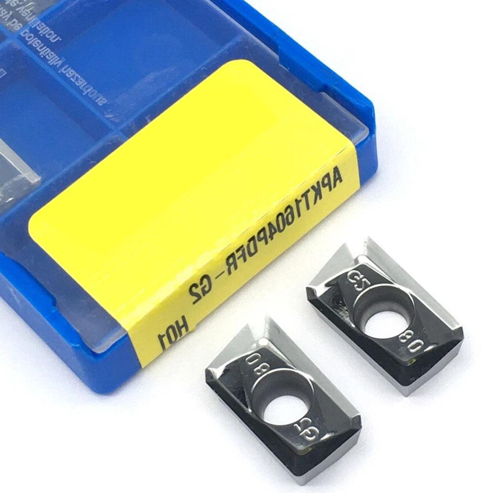 10 шт. твердосплавных пластин APKT APKT1604PDFRG2H01, предназначенных для обработки алюминия, с конструкцией и легкой сменой инструмента