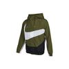 Sportswear Swoosh Large Logo Print Hooded Woven Jacket Men Jacket Olive-Green DD5968-326