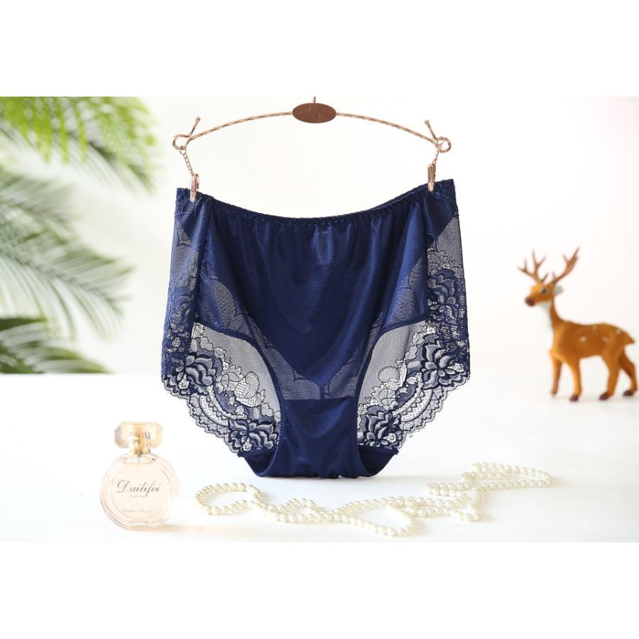 65-150 кг Большие трусики Женское нижнее белье большого размера Ice Silk Кружевное нижнее белье Женские прозрачные трусики с высокой посадкой