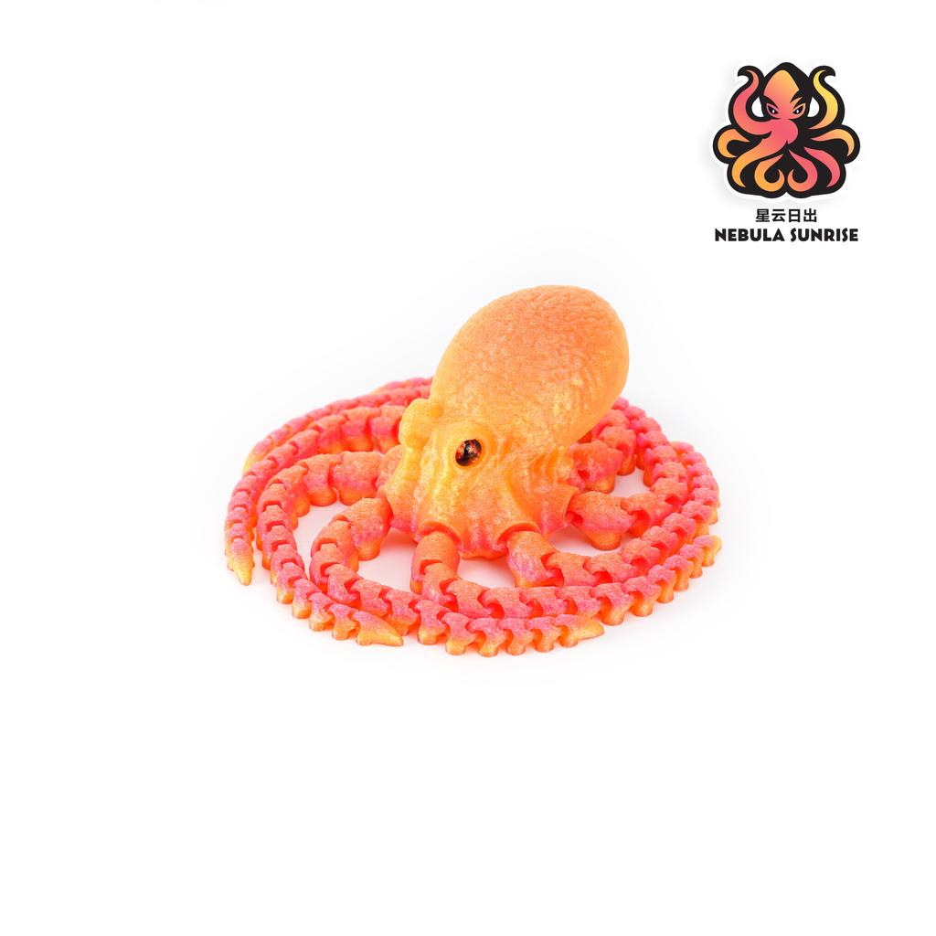 3D Печать Фигурки Осьминога Игрушки Многосуставные Подвижные Симуляция Глаз Игрушка-антистресс Модель Животного Настольный Фестиваль Вечеринка Подарок для Детей