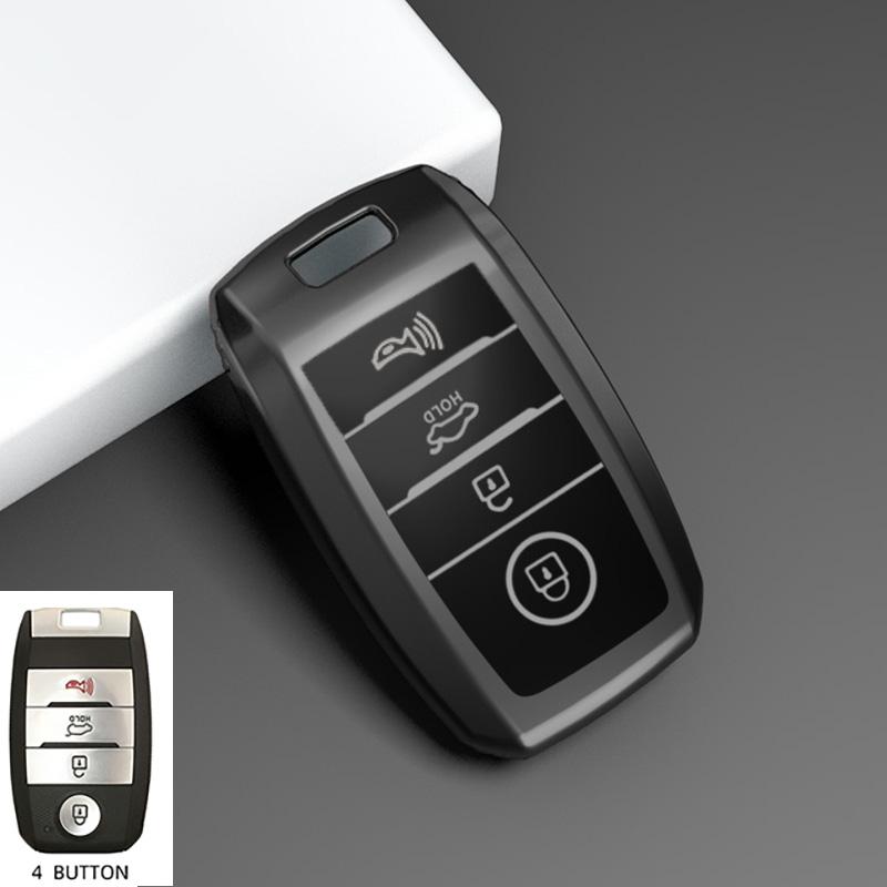 Чехол из ТПУ с 4 кнопками для KIA Rio Rio5 Sportage Ceed Cerato K3 KX3 K4 K5 Sorento Optima Picanto для автомобильного пульта дистанционного управления и смарт-ключа