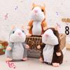 Cute Electric Talking Hamster Plush Toy Learn To Imitate Talking Nod Plush Doll Toys Interactive Plush Hamster Toys Baby Gifts