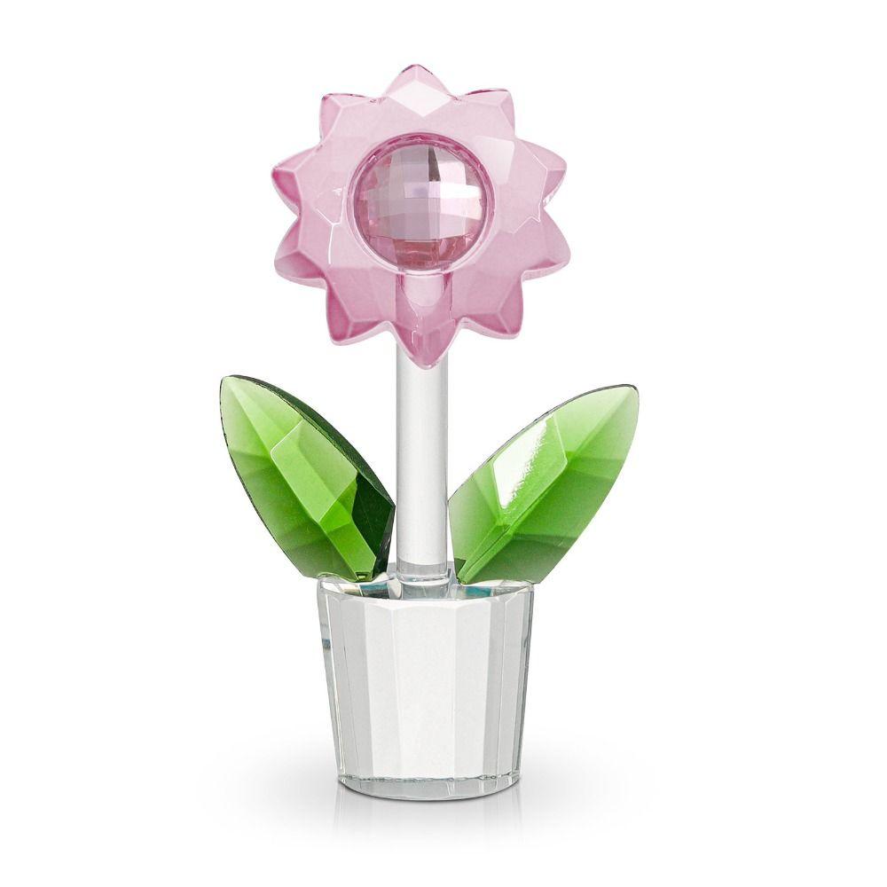 Резные хрустальные статуэтки подсолнуха, милая статуэтка букета тюльпанов, хрустальные украшения в виде тюльпанов, декор для стола