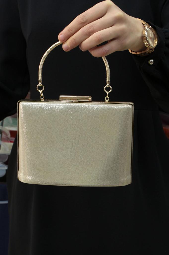 Women's Stylish and Useful Evening Dress Bag Women's Platinum Triangle Stone Evening Dress Evening Bag