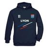 Jogging Lyon Stripes Children's Football Tracksuit - - Blue