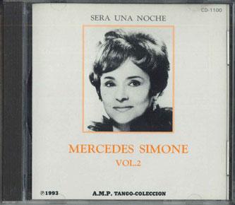 CD SERA UNA NOCHE - Mercedes Simone Vol.2 CD1100 A.M.P. Япония Классический Б/У