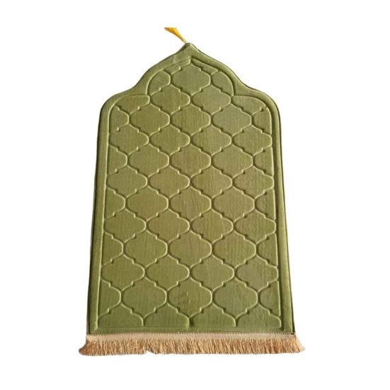 Islamic Prayer Rug Thickened Floor Mat Non-Slip Bottom Prayer Floor Mat for Kids Men Women Forehead Knees Ramadan Eid Gift