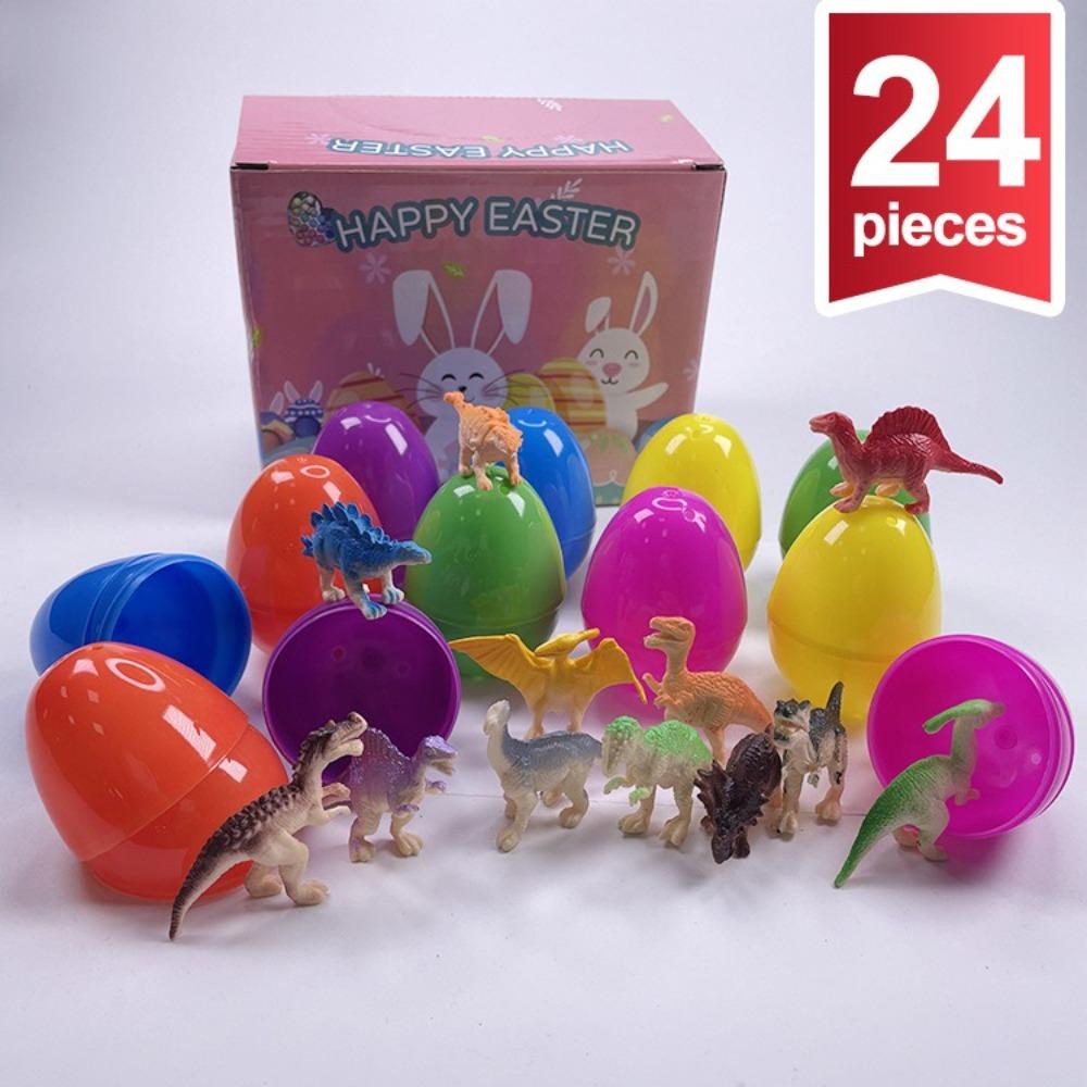 12/13/24/48/100pcs Hunt Egg Fillable Opening Eggshell Filled Gift Surprise Eggs Easter Eggs Kids