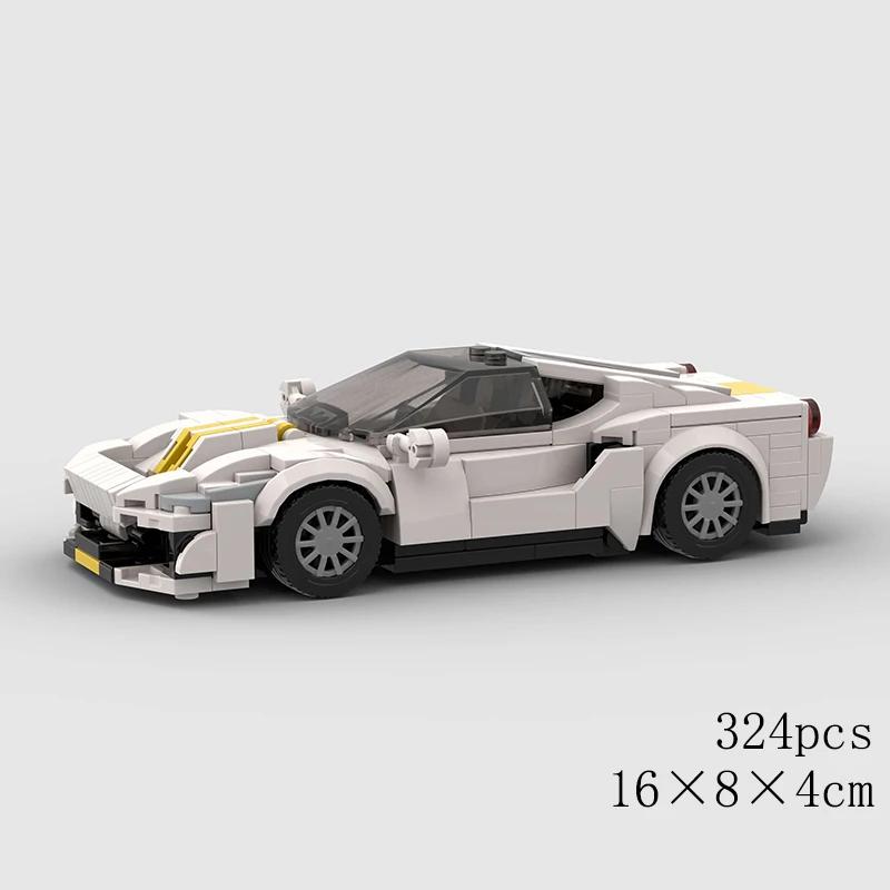 MOC Скоростной гоночный автомобиль R34 488 R32 Пикап Технический автомобиль Строительный блок Супер гоночный Кирпичный город Подарок