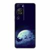 Christmas Phone Cases For Huawei P60 Pro P60 6.67"Case Black Silicone TPU Soft Cover For Huawei P60 Santa Claus TPU Bumper Funda