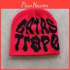 Design Letter Print Knit Hat For Cold Seasons Casual Wear Unisex Fashion