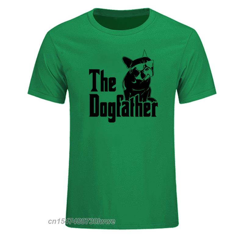 The Dogfather Dog Dad French Bulldog Funny T Shirts Unisex Cotton Harajuku Vintage Tops Tees Tops Eu Size