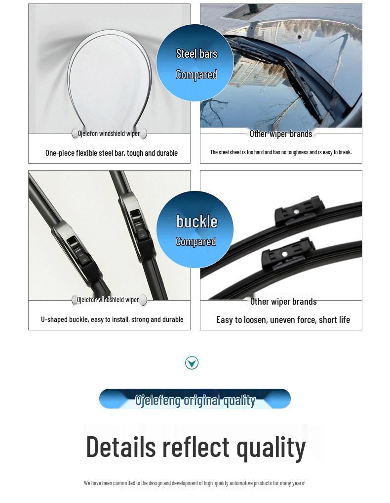 BMW 3 Series Frameless Wiper Blade 320i Original Rubber Strip Upgrade
