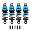 TRZX 4pcs RC Shock Absorbers, Front & Rear Shock Absorbers, 55mm & 62mm, Upgrade Parts for Tamiya TT02 1/10 RC Drift Car (55mm Blue)