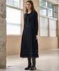 MITTE Sailor Ribbon Lace Pleats Dress_Navy