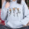 Halloween Pumpkin Skull Print Pullover Hoodie Fleece Top Jacket Hoodie