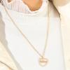 Friends Pendant Memorial Jewelry Heart-shaped Pendant Love Couple Necklace Valentine's Day Necklace