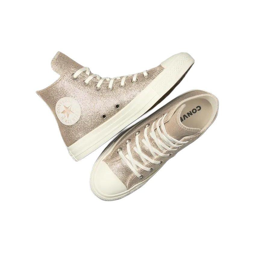 Converse Canvas High top Skateboard Shoes Women's Silver White A07950C