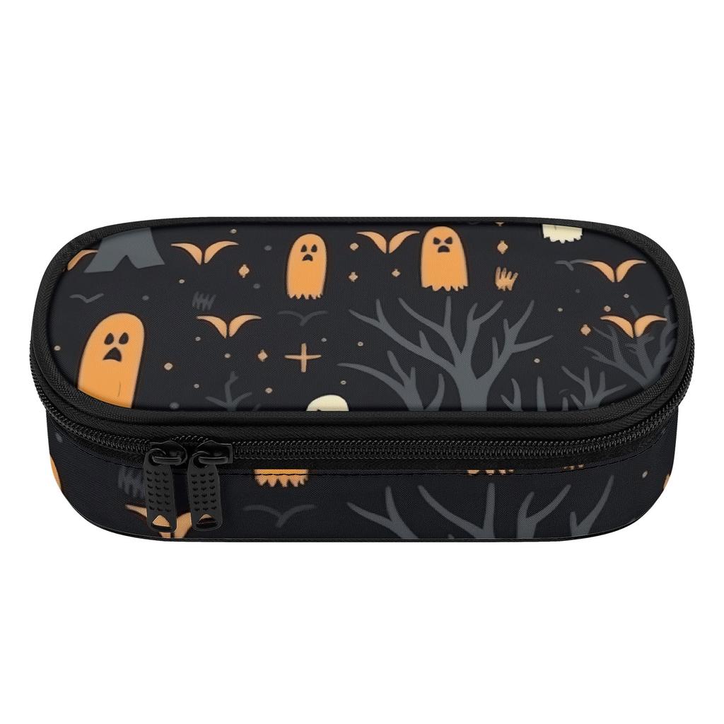 Pencil Case High Capacity Wear Resistant Polyester Zipper Closure with Mesh Pocket Removable Divider and Pen Slots for Boys Girls