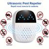 1 Pcs Plug-in Ultrasonic Rodent Repeller, Indoor Rodent Repeller with Two Modes To Repel Spiders, Flies, Ants, Mice & Cockroaches