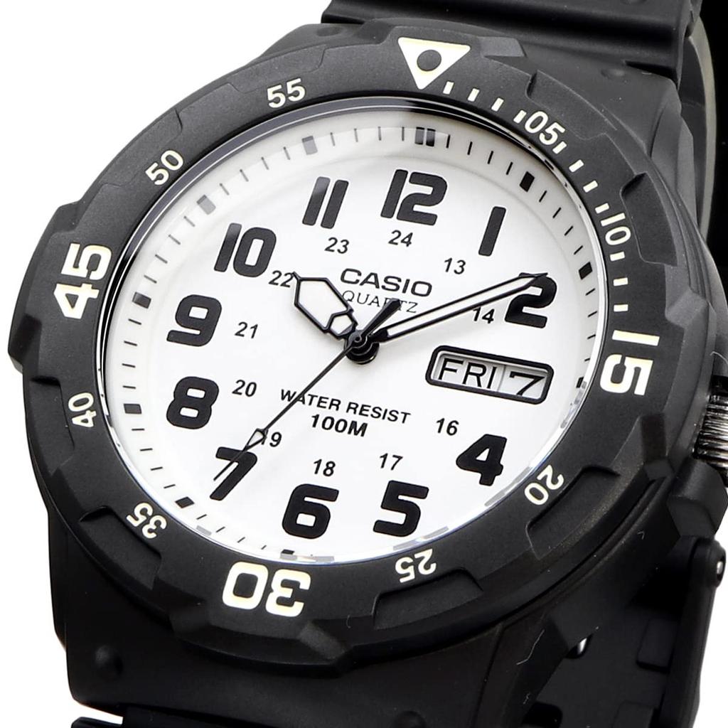 СТАНДАРТНЫЕ кварцевые часы белые Arabia Overseas модель [Casio] MRW-200H-7BV мужские [Товар]