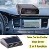 Солнечный автомобильный очиститель воздуха, солнечный USB-очиститель кислорода, генератор озона, очиститель воздуха с номерным знаком, USB-зарядка, двойная зарядка, автомобильные принадлежности