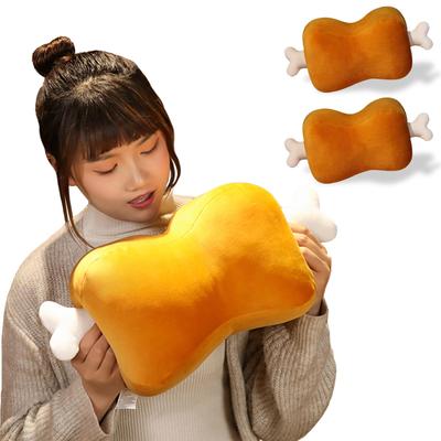 Сумка задача Мясо на кости Плюшевая подушка для сна Мясо Кость Смешной предмет Манга Мясо Подарок (Набор из 2)