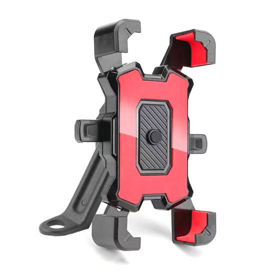 Motorcycle Phone Holder Auto Lock Handlebar Rearview Mirror Mobile Phone Mount Anti-slip Universal Motorbike Bicycle Cell Phone Holder