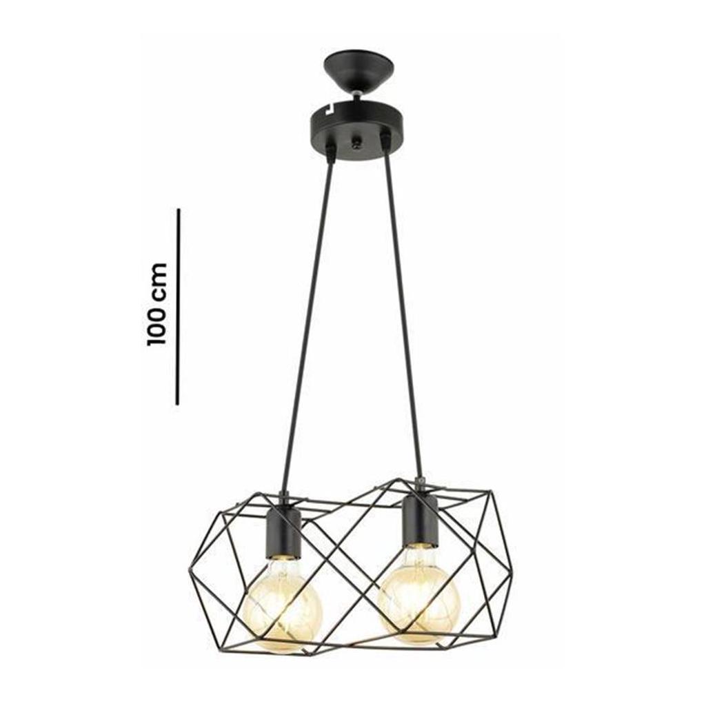 Люстра Sapphire Light Lily 2-х рядная черная