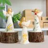 3PCS Butterfly Long Skirt Three Sisters Love Angel, Creative Home Decoration Decorations, Christmas Gifts, Hand-painted Resin Cr