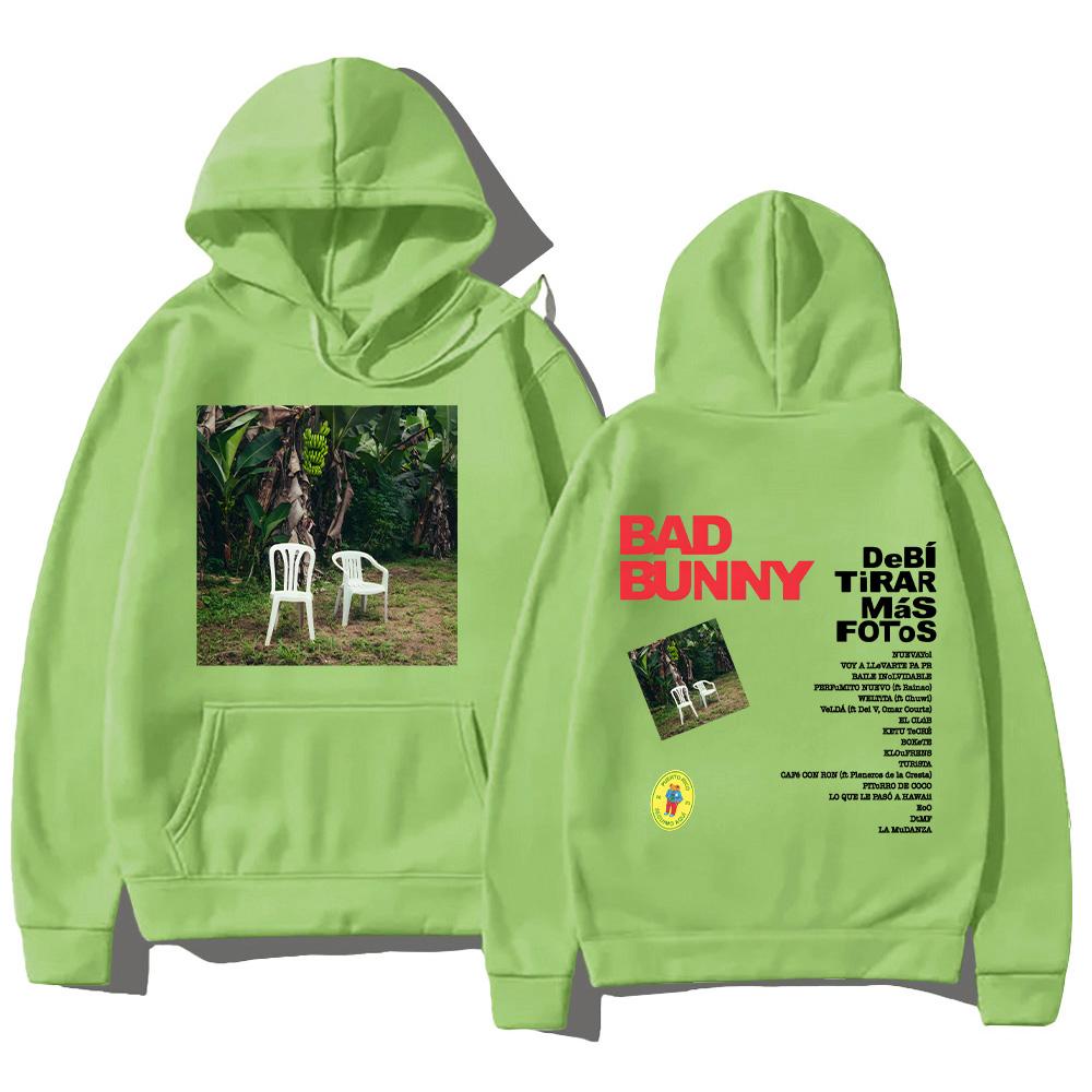 DTMF Debí Tirar Más Fotos Hoodies BAD BUNNY 2025 New Album Sweatshirt Harajuku High Street Pullover Fans Gift Fleece Streetwear