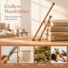 4pcs 9 Inch Long Dowel Rod Sticks Round Sandalwood Hanging Rod Decoration  Tapestry Hanging