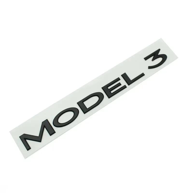 ysdkf1 Original 3D ABS Letters Logo For Tesla MODEL 3 Y Car Rear Tailgate Trunk Emblem Badge Decal Stickers Auto Styling Accessories