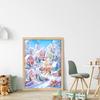 Зимняя хижина Полный 11CT DIY Набивной набор для вышивания крестом 40x55см Наборы для начинающих для вышивания для взрослых Домашний декор
