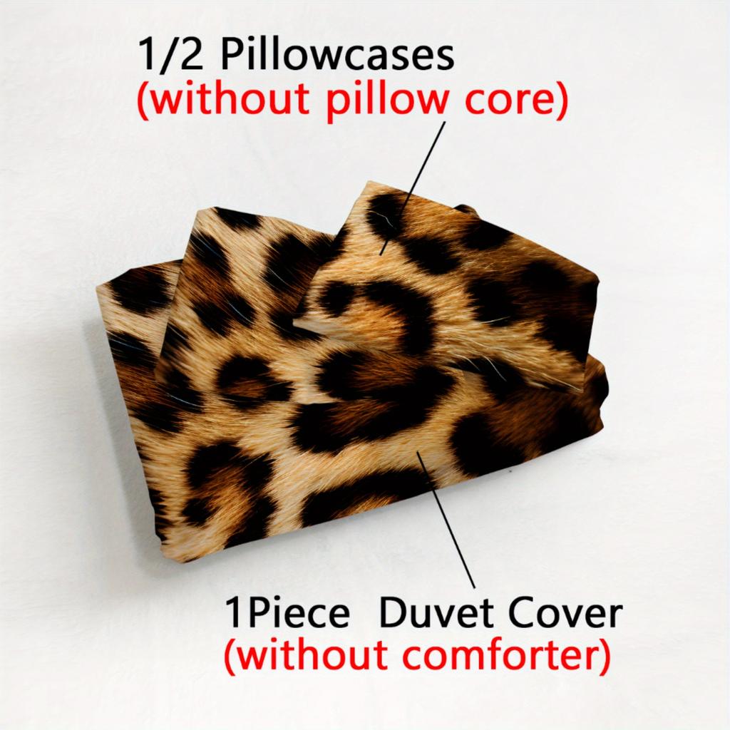 Набор постельного белья с цифровой печатью, дизайн с животным принтом, 3D-тиснение, супермягкий флис, удобный и подходящий