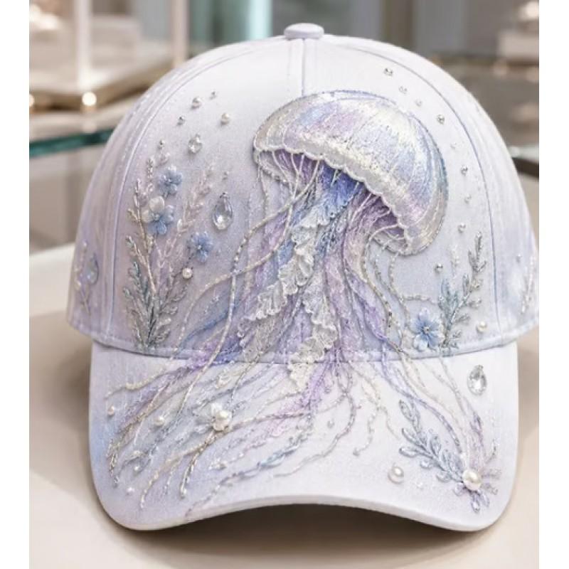 3D Digital Print Ocean Theme Baseball Cap Unisex Sun Protection Adjustable Hat Beach Travel Outdoor Sports